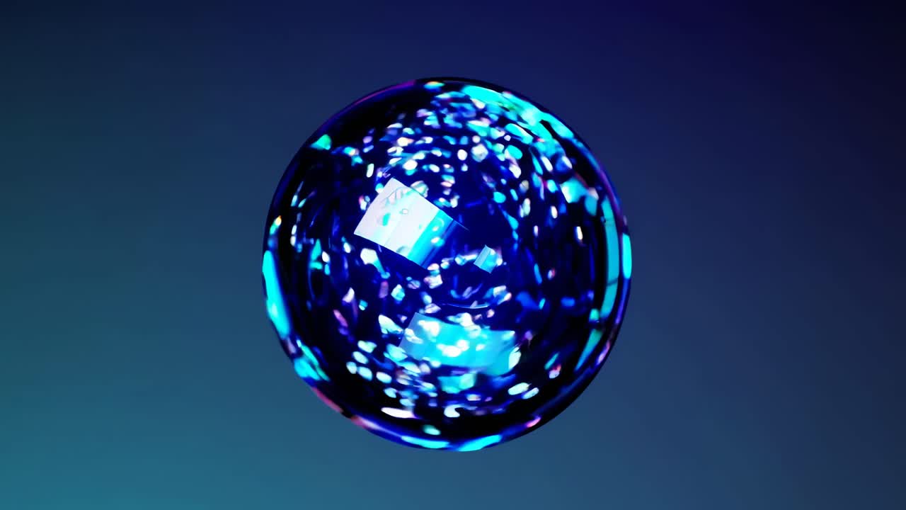 추상적인 빛나는 파란색 구