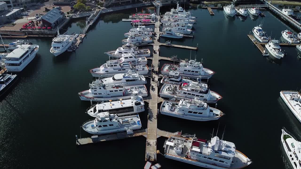 aerial view of America's Cup Harbor