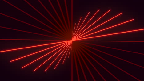 pulse trace neon red lines in vertigo on black gradient