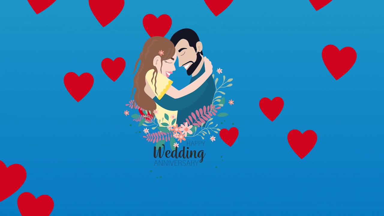 состав пары, обнимающейся над символами сердца