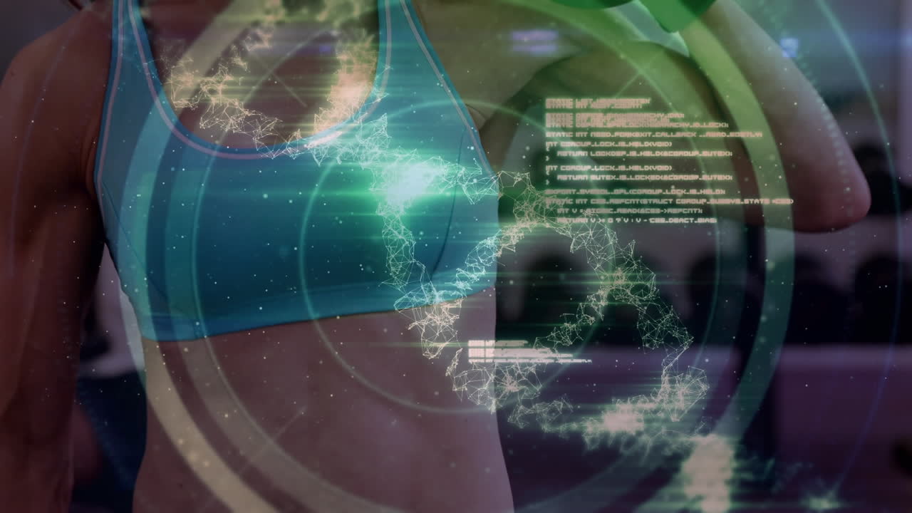 animación de la red de conexiones sobre las mujeres fuertes.