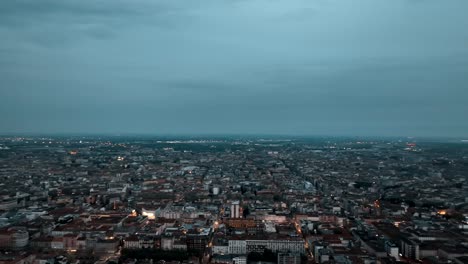 Drone-footage-of-Milan,-Italy