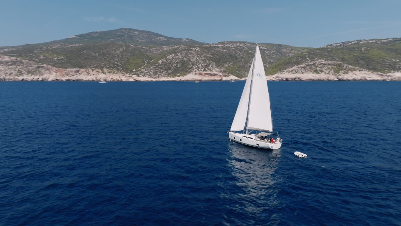 Sailing Yacht in the Aegean Sea