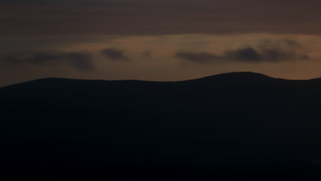 sunrise over warrenpoint from flagstaff viewpoint on fathom hill near newry