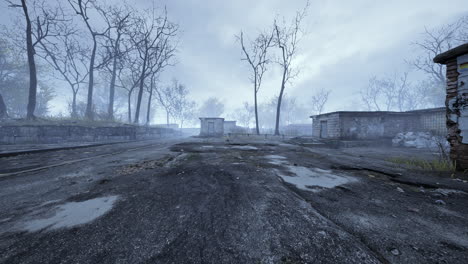 pripyat cityview of exclusion zone near the chernobyl nuclear power plant