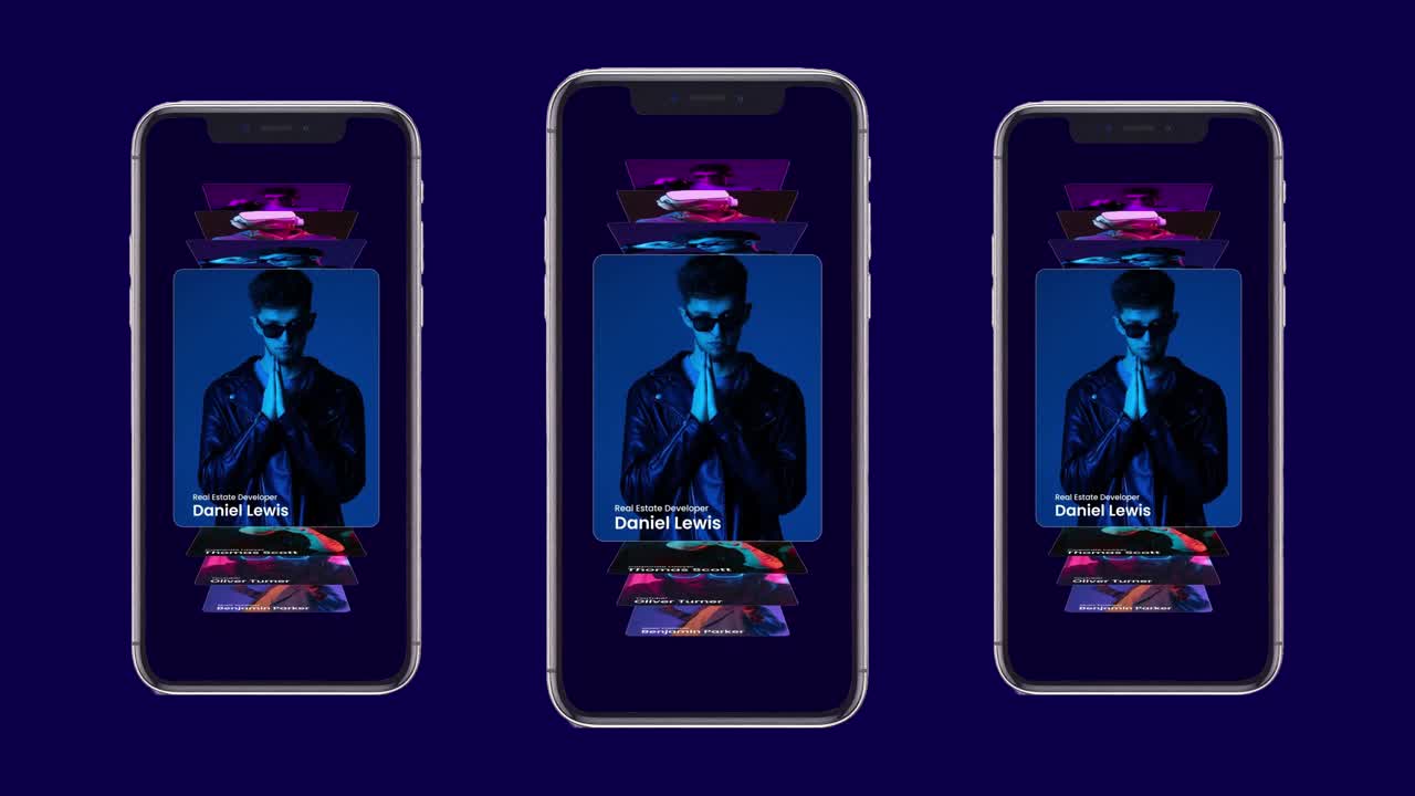 Modello di carosello verticale per reel sui social media e promozioni moderne