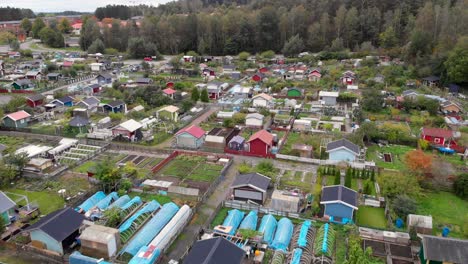 jardines comunitarios, pequeñas granjas agrícolas en los patios de las casas