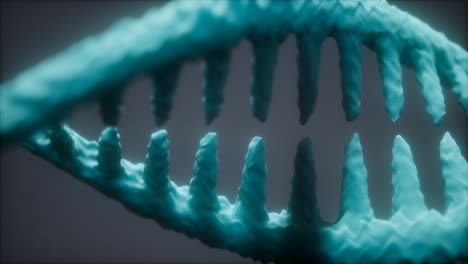 bright particulate 3d rendered dna