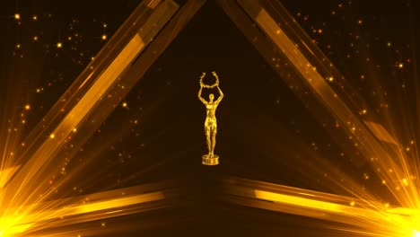 awards light intro, frame, background. looping animation.