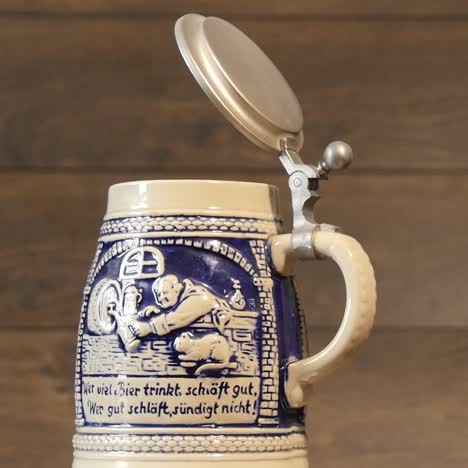 traditional german beer stein