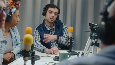 radio show recording session