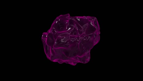 esfera líquida fantástica en 3d 4k