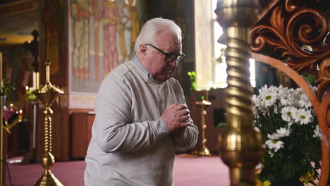 old man in church