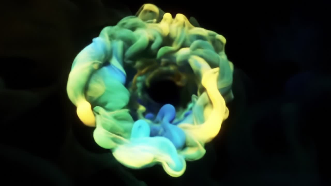 A Mesmerizing Journey Through Vivid Swirls of Colorful Liquid Pigments in Motion, Capturing the Beauty of Fluid Dynamics and Abstract Art