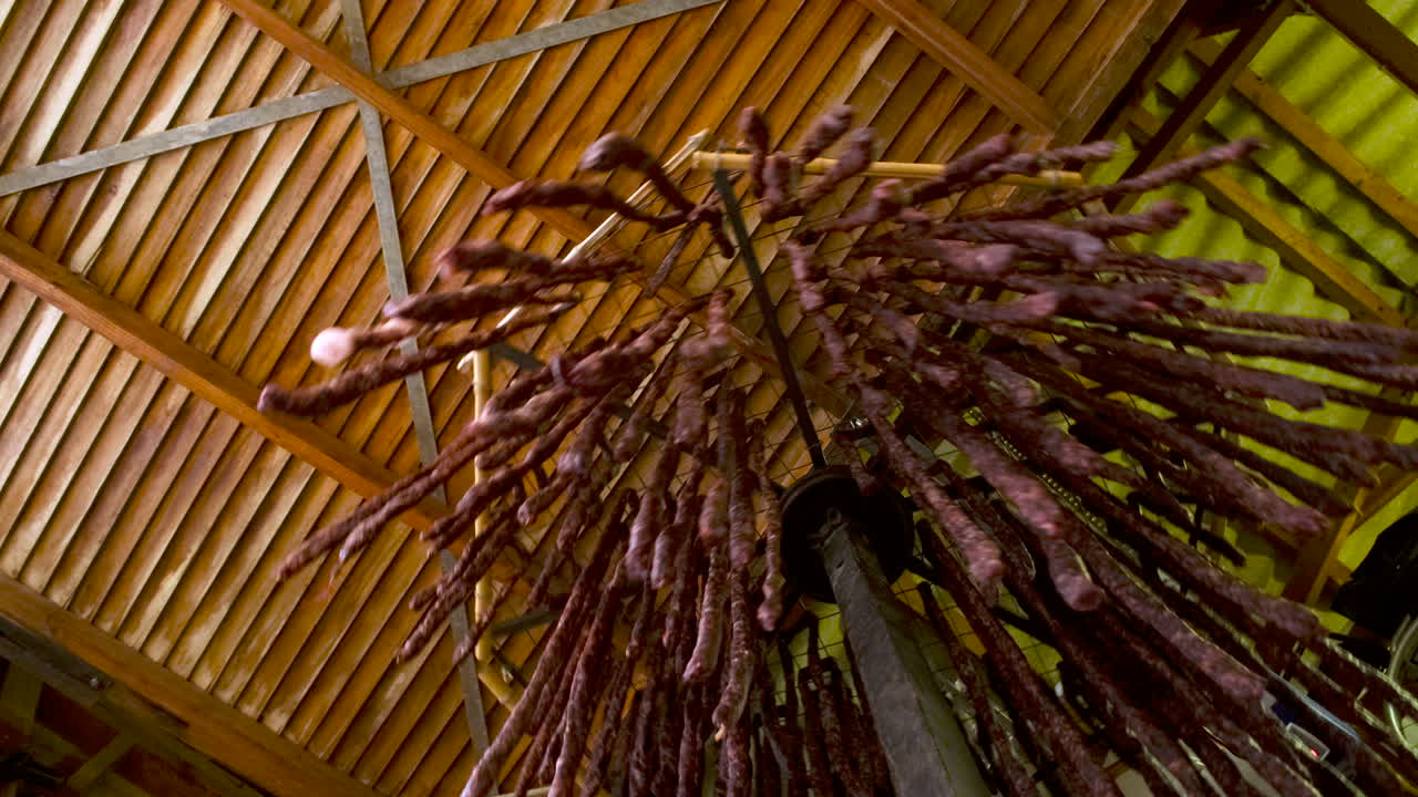 Sausages Drying in a Traditional Facility