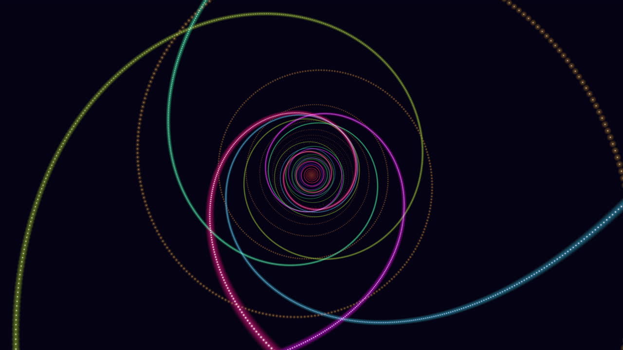 espiral abstractamente colorida con líneas radiantes elemento decorativo versátil para logotipo o marca