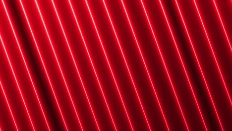 luces de neón brillantes futuristas de moda de color rojo sin costura línea de luz de neón tecnología de fondo de movimiento.