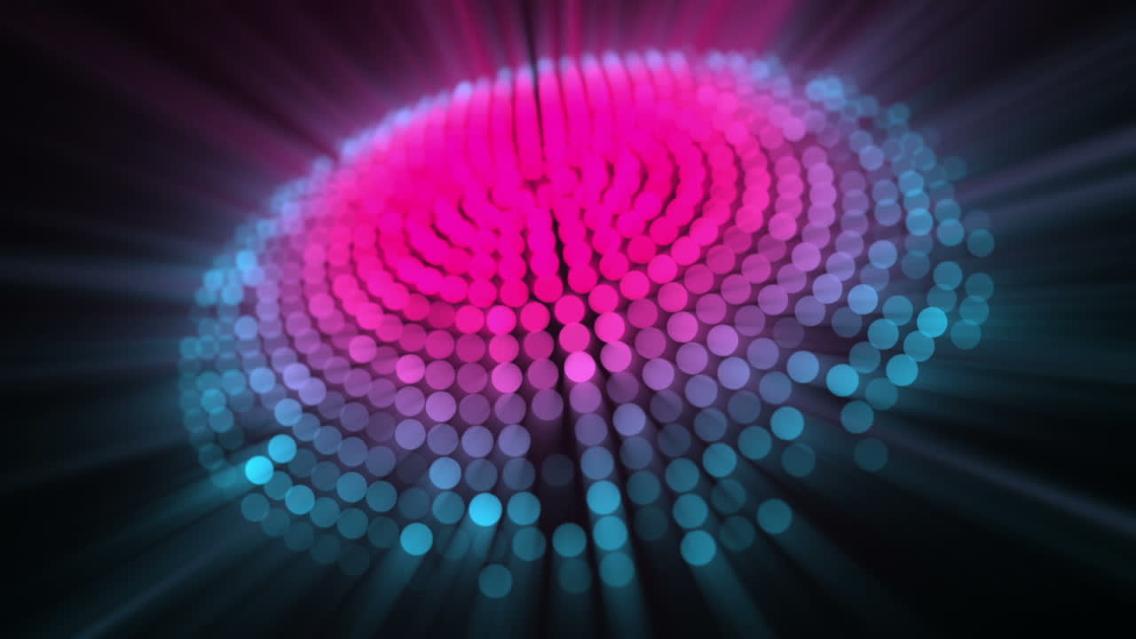 cerchio di rosa chiaro e blu