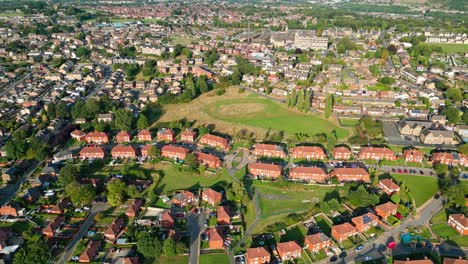 aerial video footage of the famous dewsbury moore council estate in the united kingdom is a typical urban council owned housing estate in the uk video footage obtained by drone