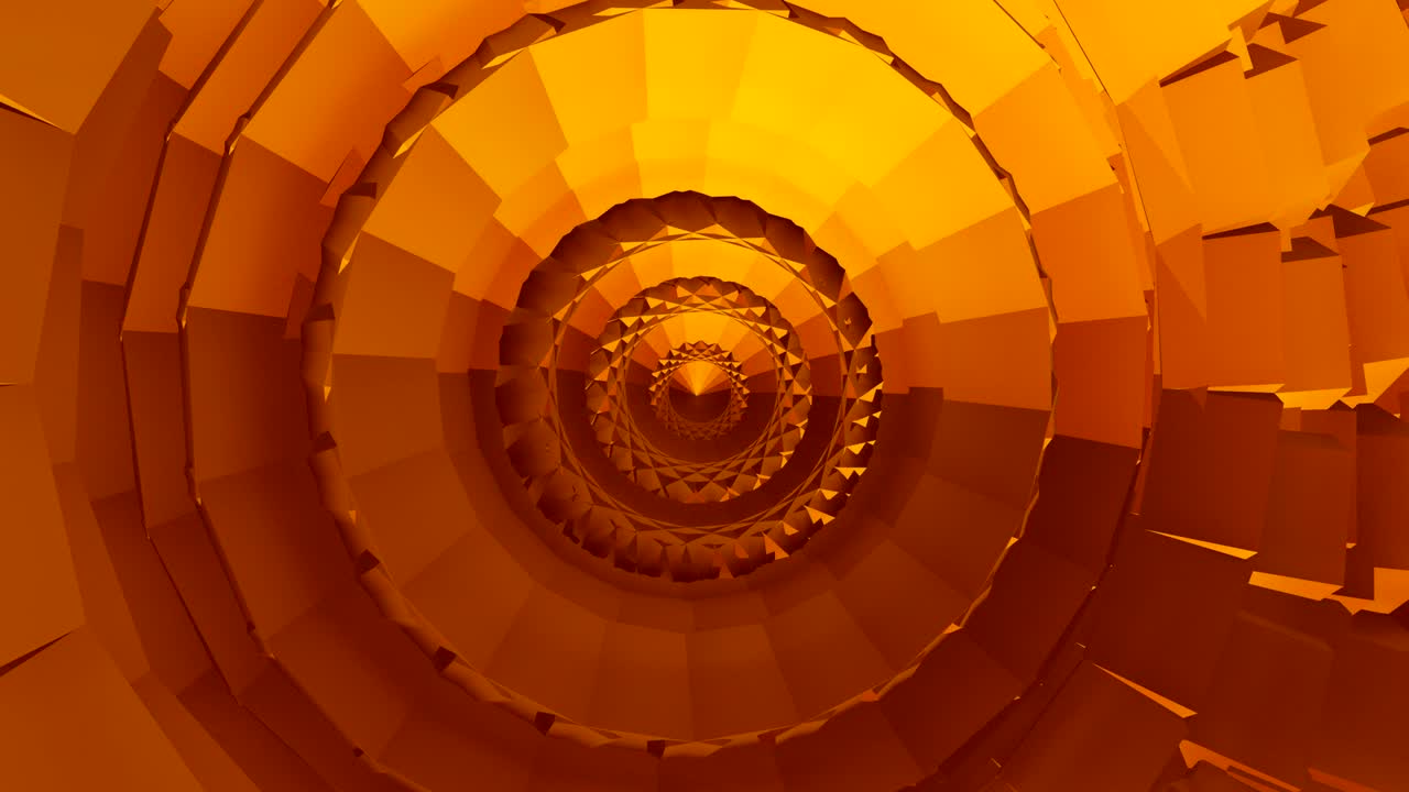 Video animado abstracto con rotación alrededor del centro