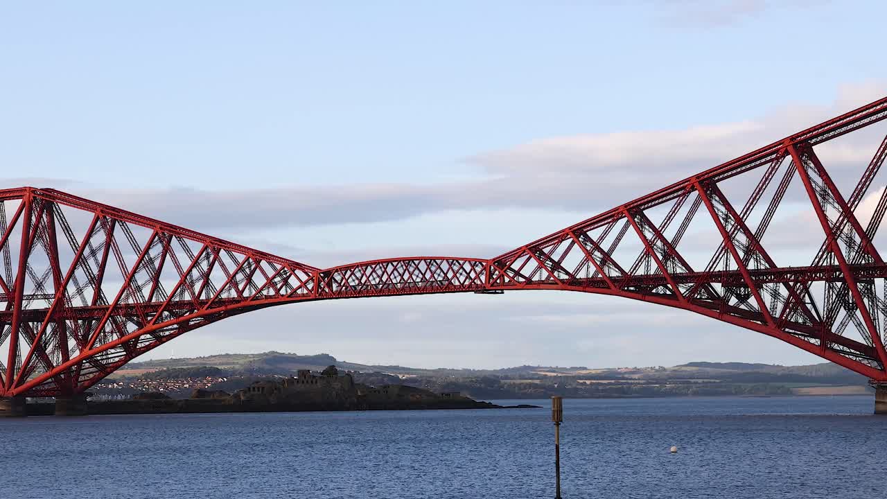 Iconic bridge over water in Edinburgh, Scotland