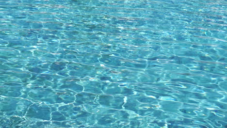 wide shot of small waves moving through a pool