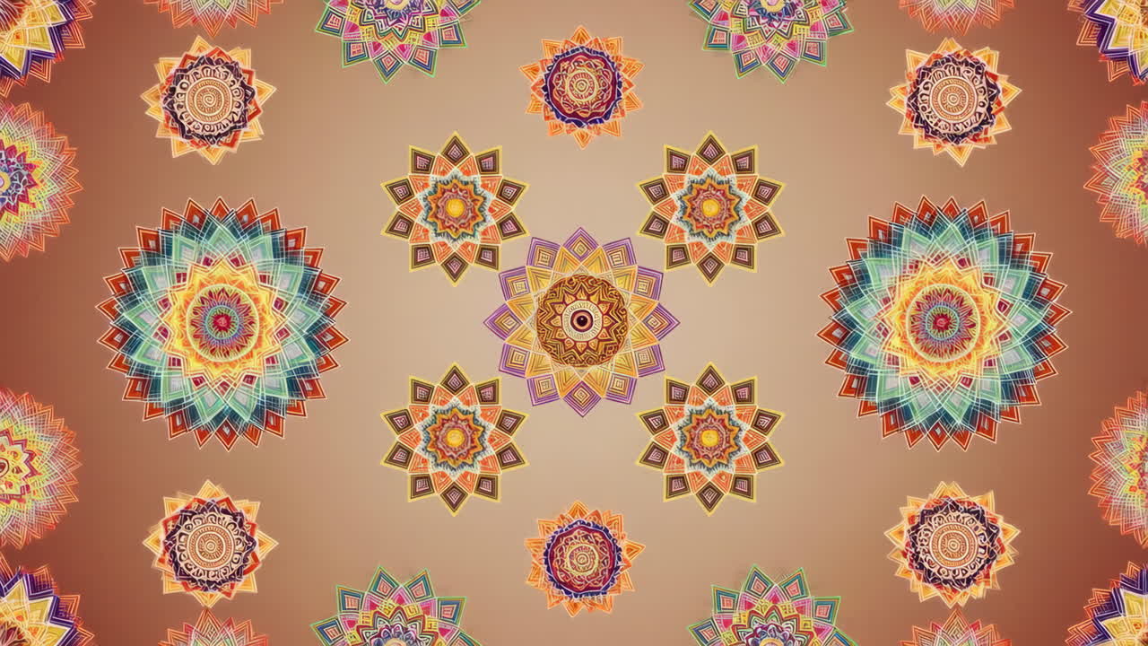 Colorful Mandala Patterns Background