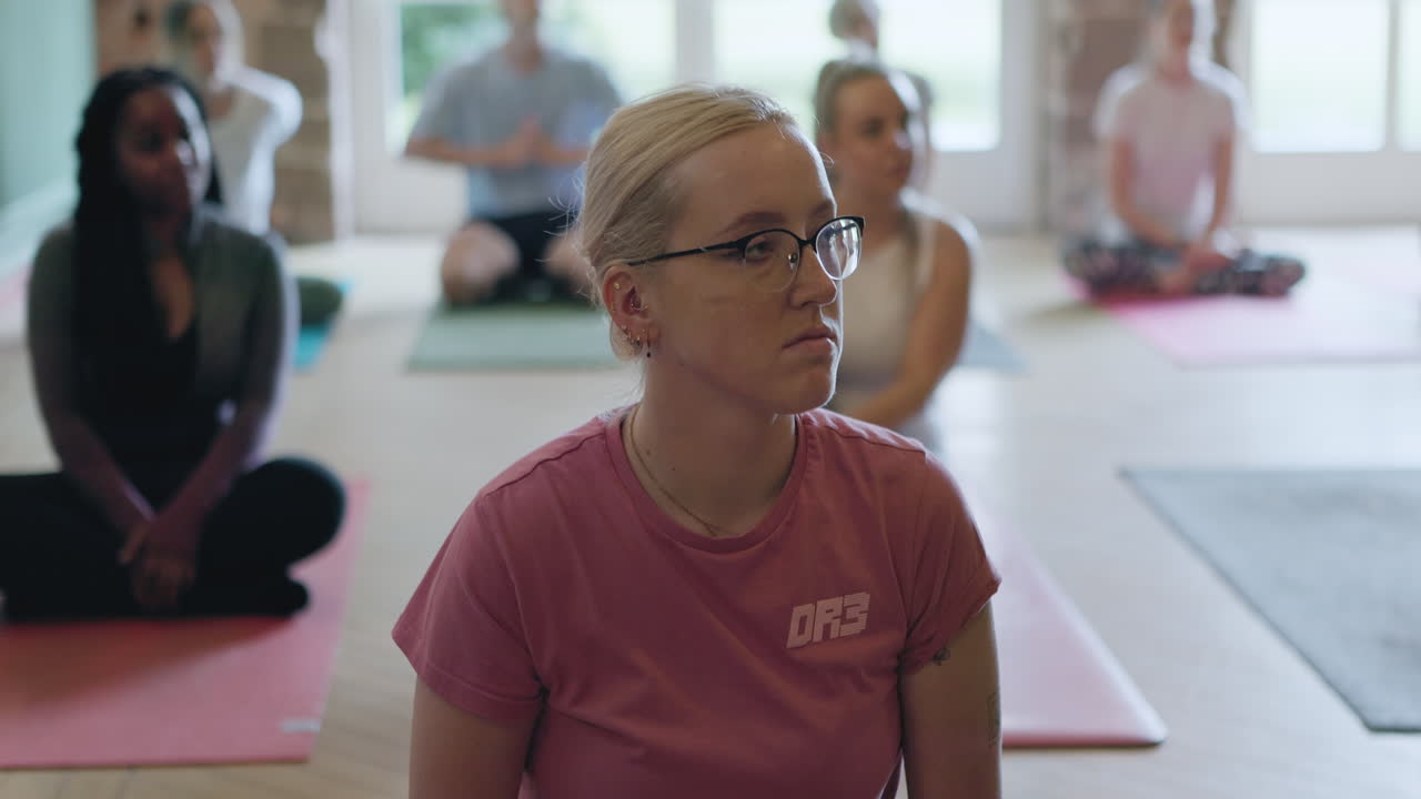 Yoga Class with Group Meditation