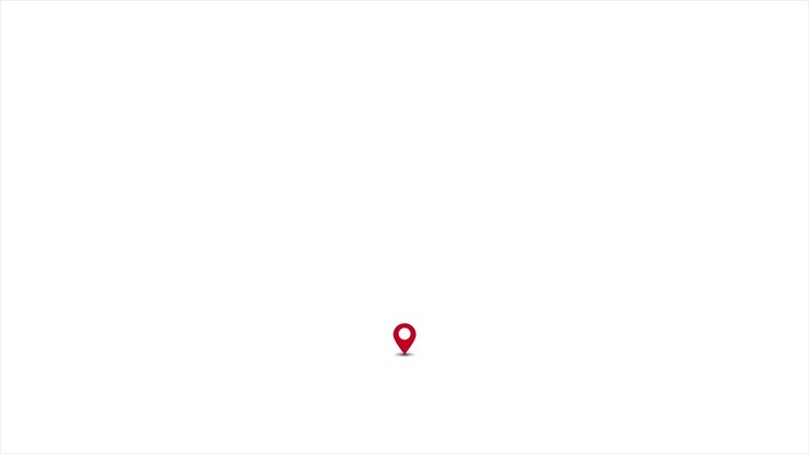 Location map geo pin cartoon animation