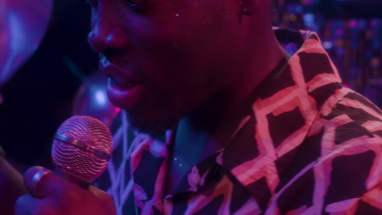 African american man in a party