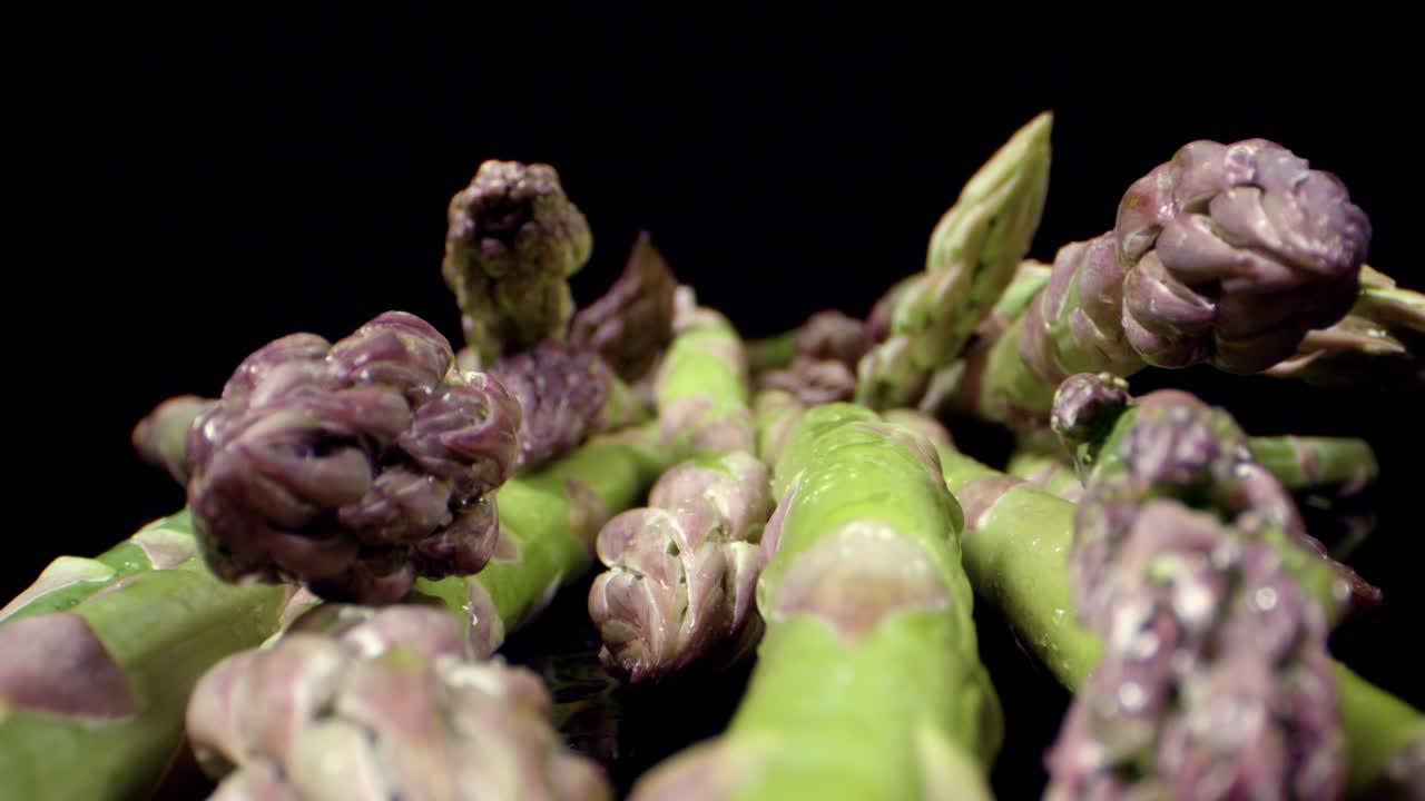 Fresh Asparagus green high quality healthy vegetable super macro close up HQ shoot
