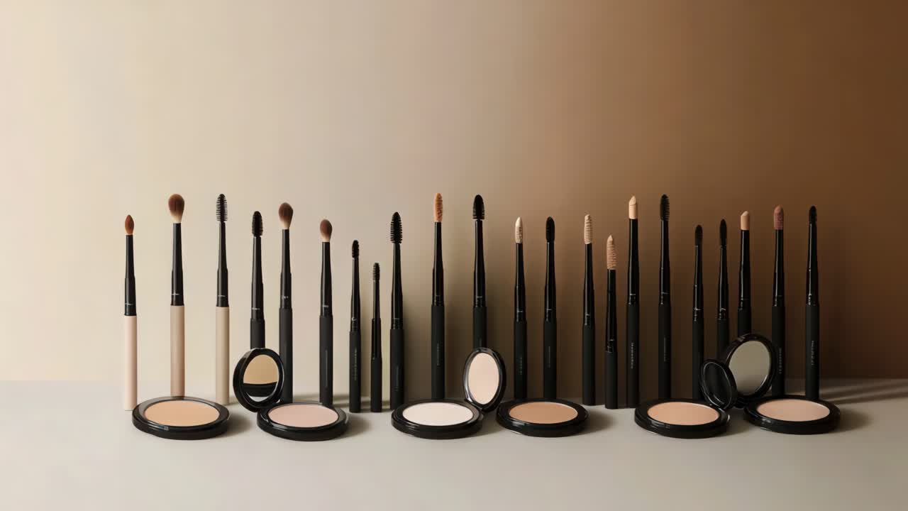 Makeup Brushes and Products