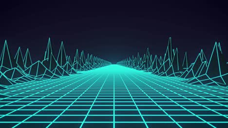 animación de texto de venta masiva sobre cuadrados y fondo de cuadrícula retro