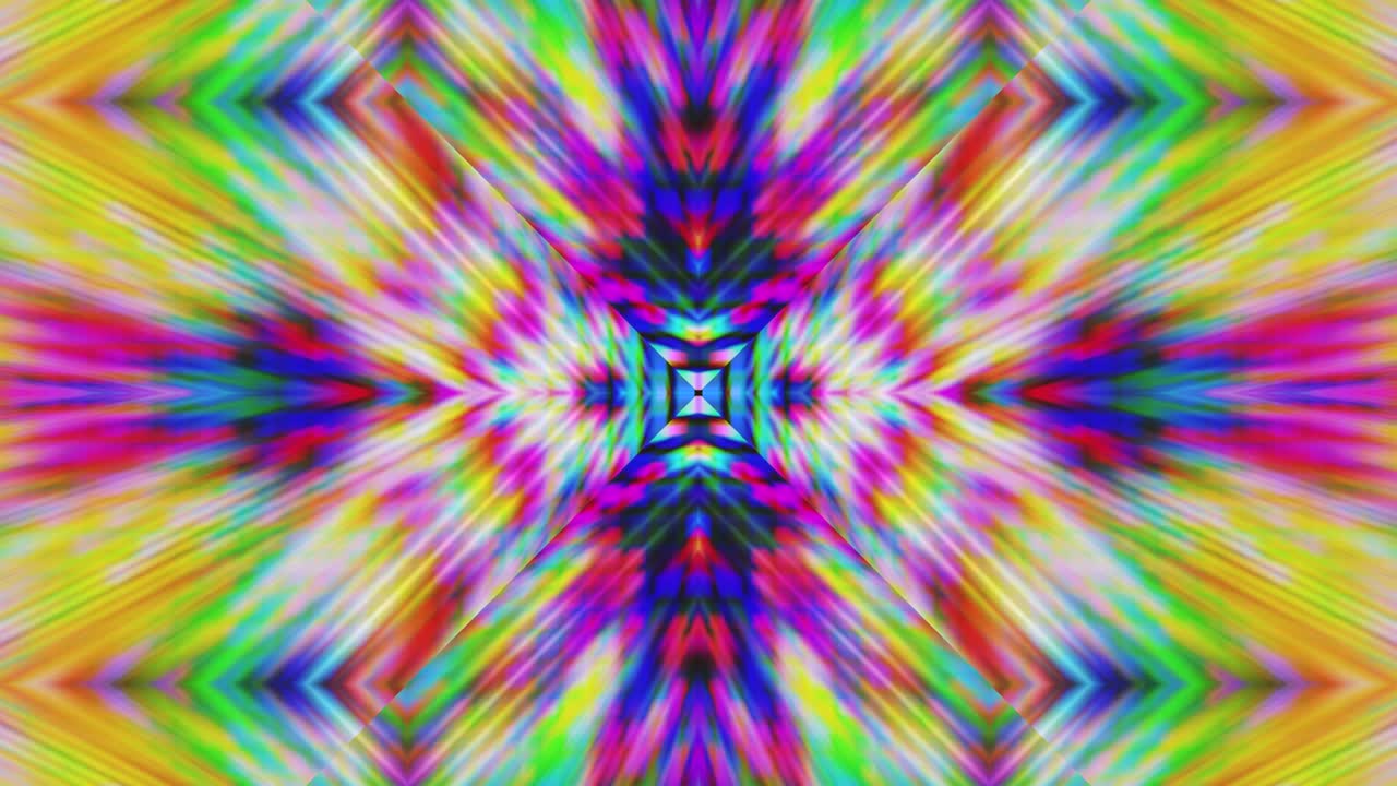 kaleidoscopio en movimiento. gráficos en movimiento de 4k
