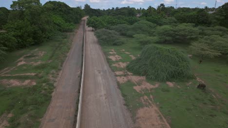 Flyover-newly-built-border-wall-between-Haiti-and-Dominican-Republic