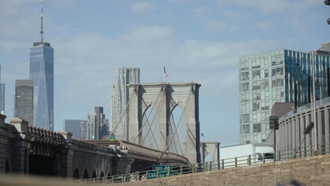 Brooklyn Bridge and New York City Skyline