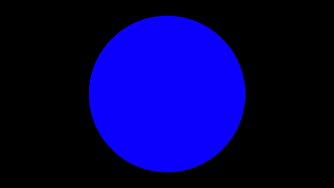 One Spotlight Sphere Shaded Highlight Color Changing. Simple circle changes color endlessly