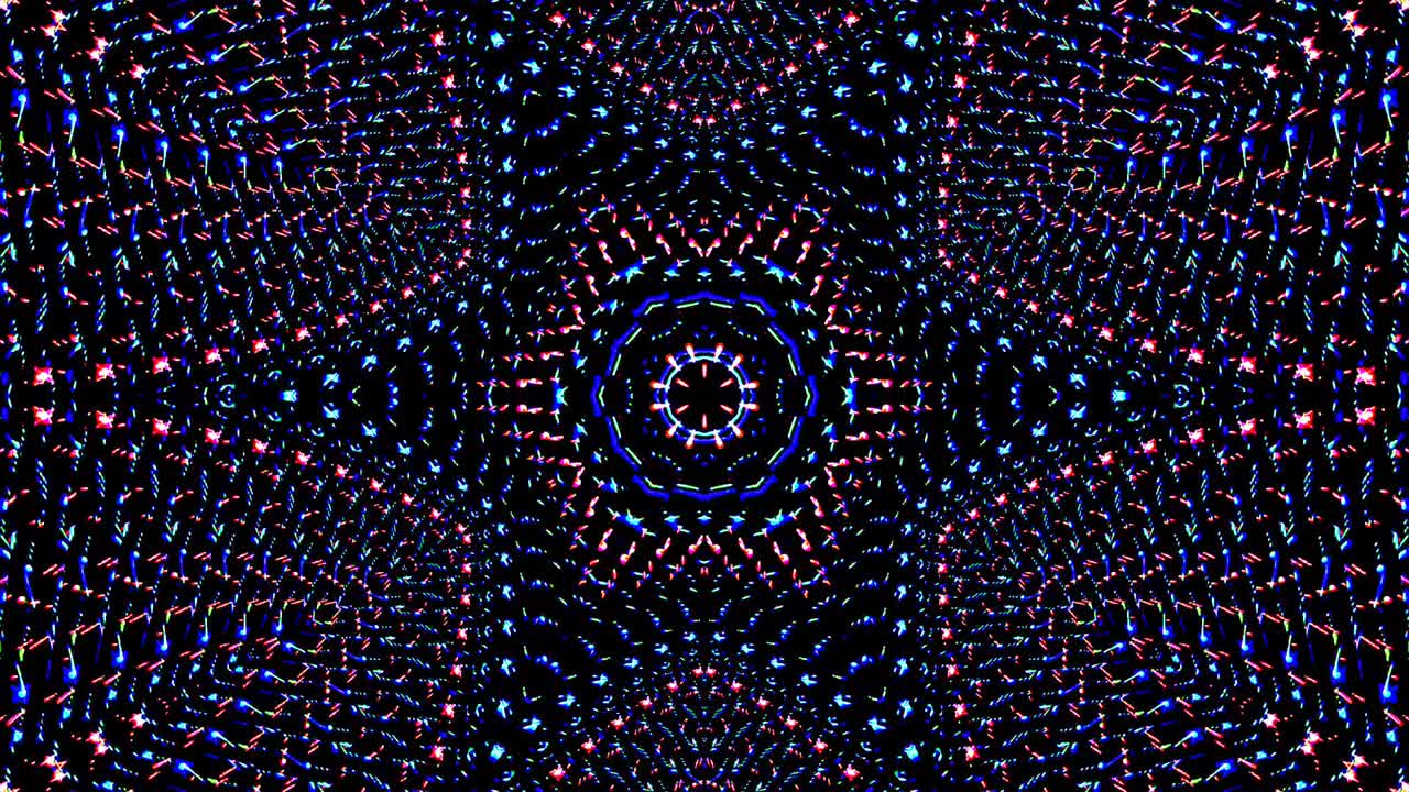 luz abstracta brillante que gobierna el color completo, caleidoscopio