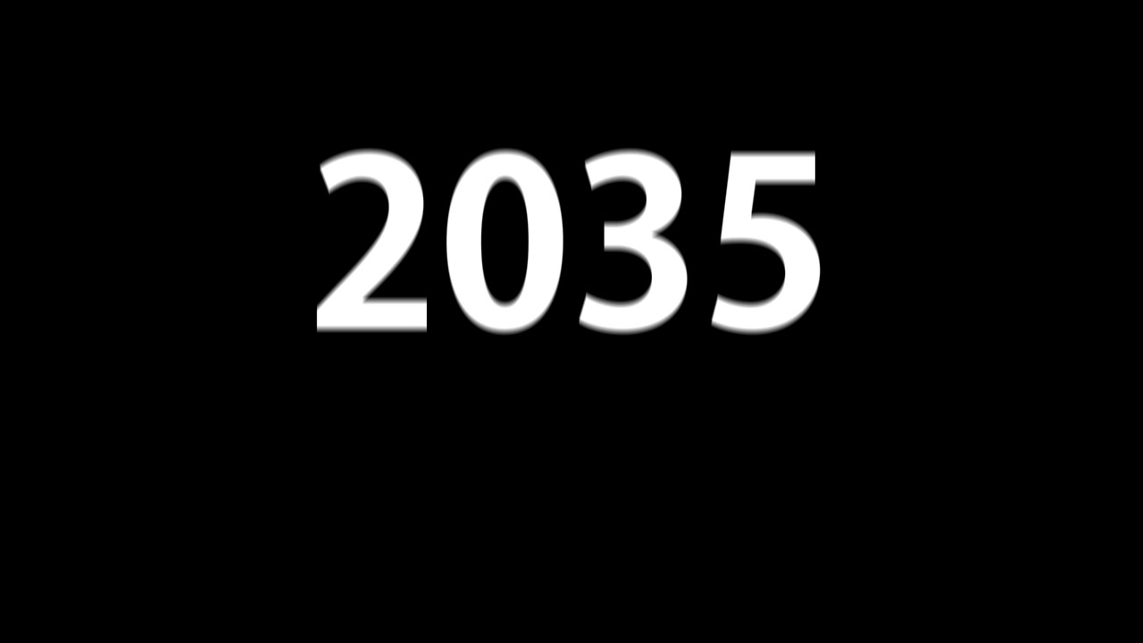 2035 animazione di testo motion graphics