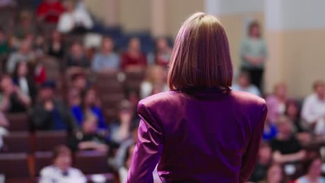 woman speaker at a conference