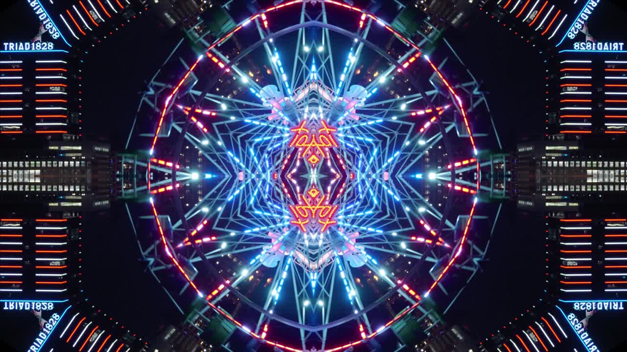 caleidoscopio con bokeh de noria, #1