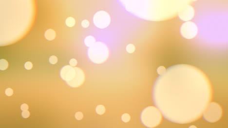 dynamic and vibrant yellow and white circles on blurred background