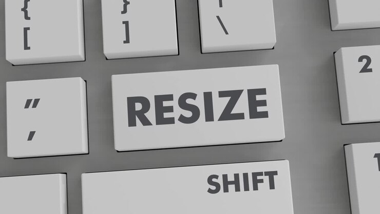 RESIZE BUTTON PRESSING ON KEYBOARD