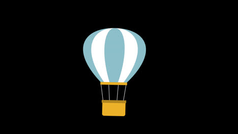 hot-air-balloon-icon-flying-floating-in-the-sky-concept-animation-with-alpha-channel