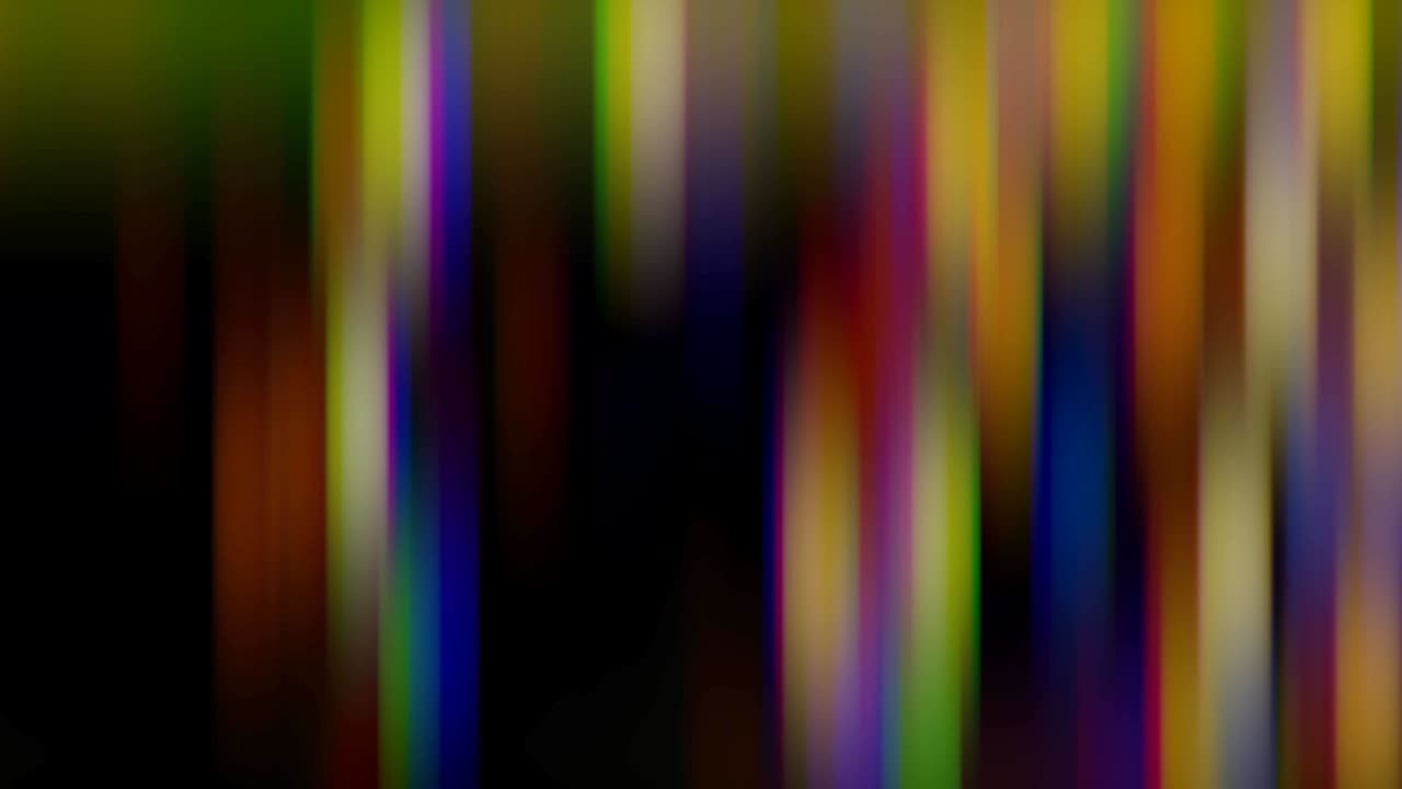 distorted and blurred motion of multicolored bright lights