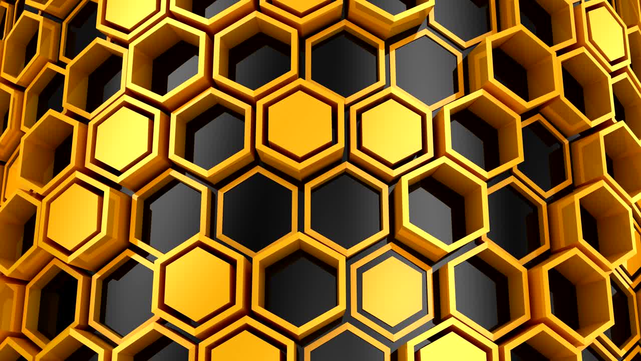 el fondo de los hexágonos