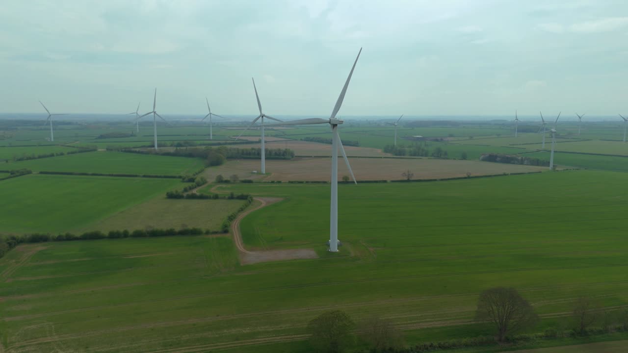 Renewable Energy: Wind Turbines Generating Electricity in the English Countryside