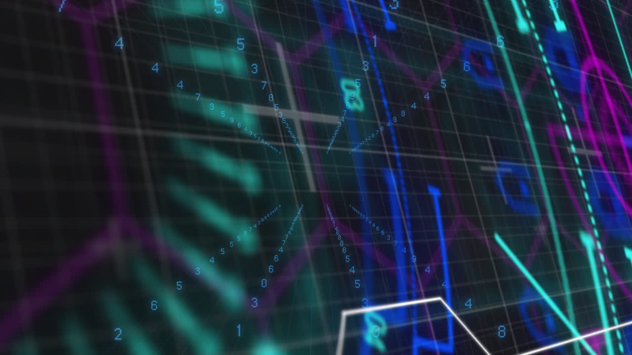 animación del escaneo de alcance con procesamiento de datos digitales