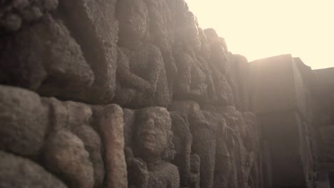 Borobudur-Temple-is-a-9th-century-Mahayana-Buddhist-temple-in-Magelang-Regency,-not-far-from-the-town-of-Muntilan,-in-Central-Java,-Indonesia