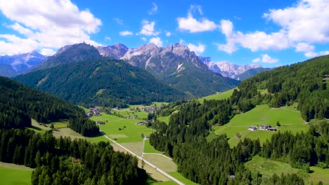 scenic view of the beautiful landscape in the alps